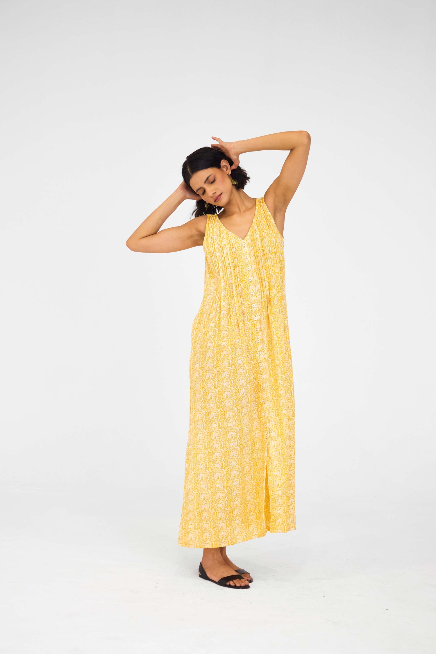 Iris Dress Yellow (9926523846955)