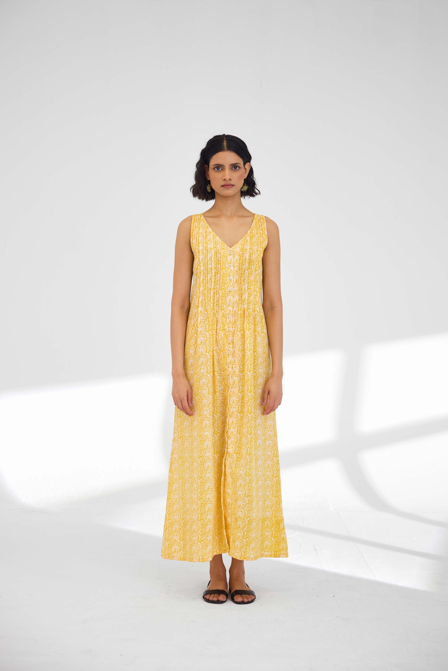 Iris Dress Yellow (9926523846955)