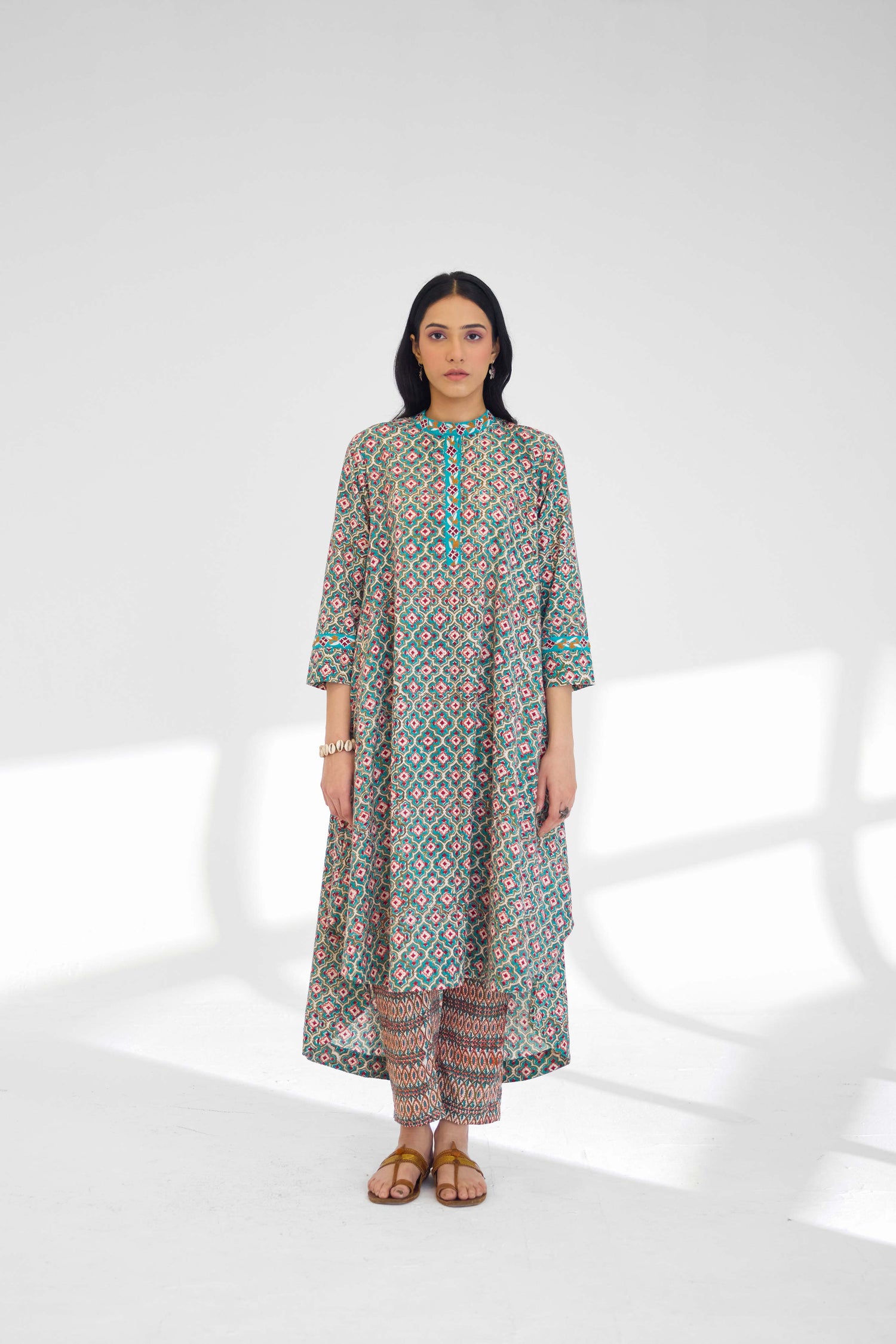 Myra Kurta Sea Green (9926503858475)