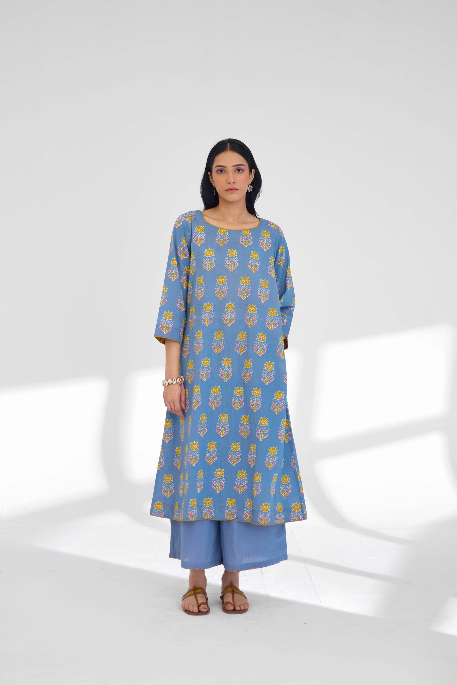 Ora Kurta Steel Blue (9926463127851)