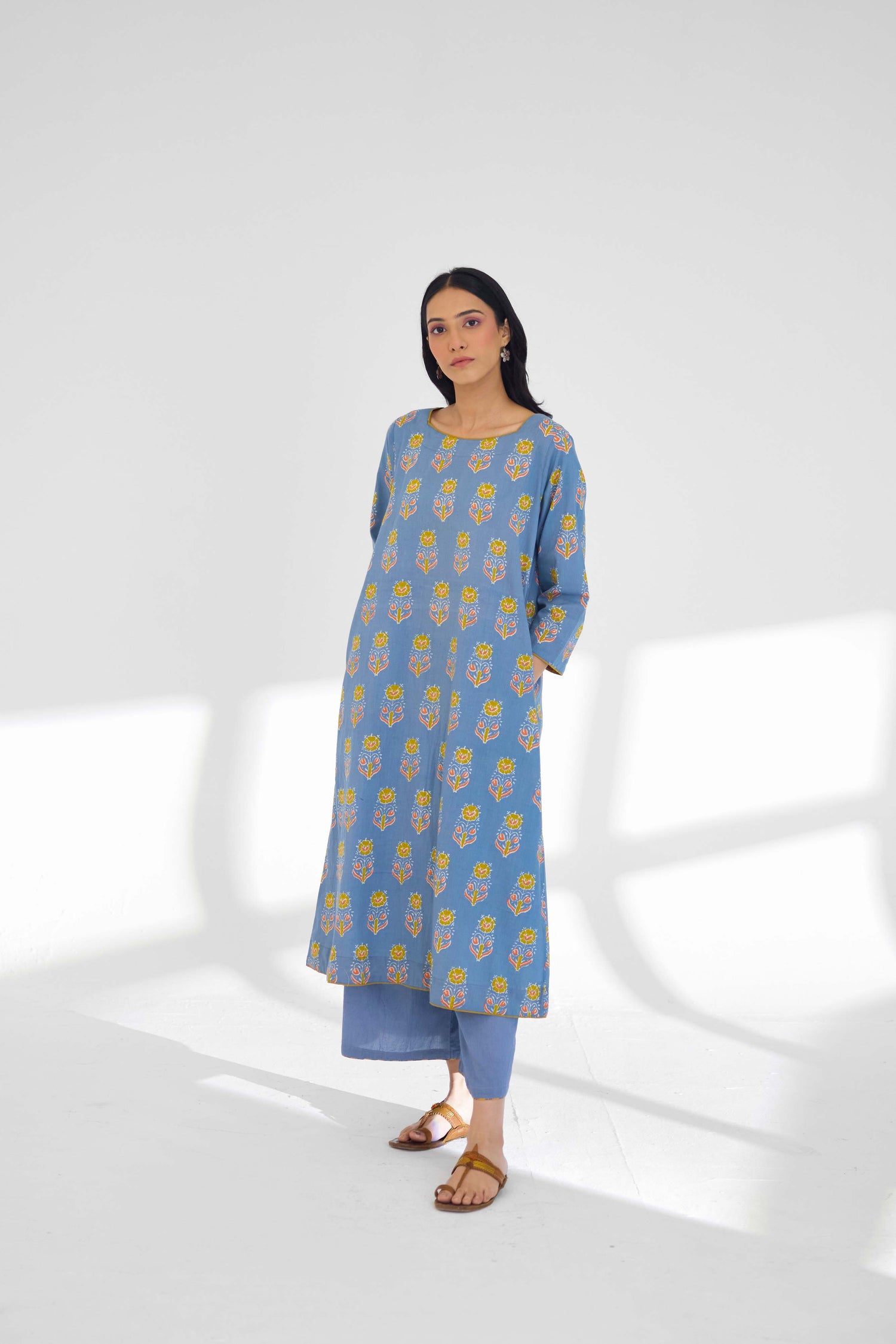 Ora Kurta Steel Blue (9926463127851)