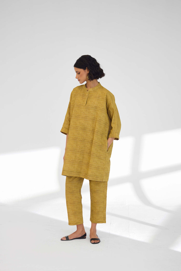 Boxy Co-ord Set Ochre (9926477349163)