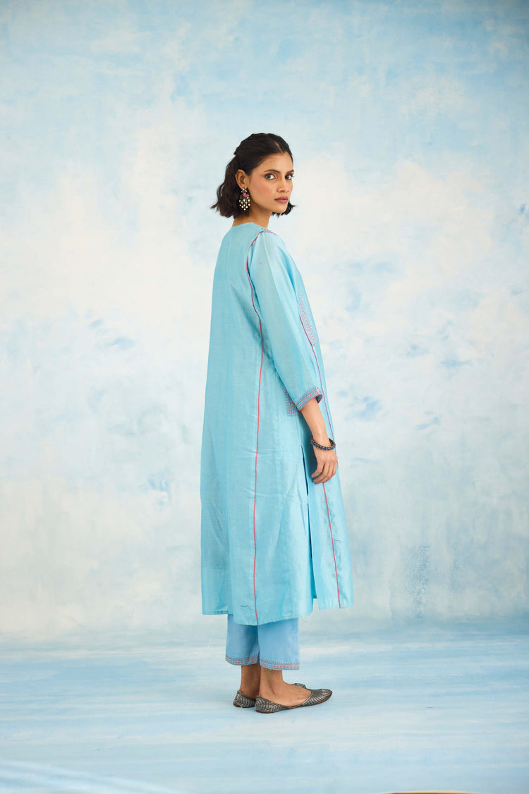 Tulsi Kurta  Light Blue (9926213468459)