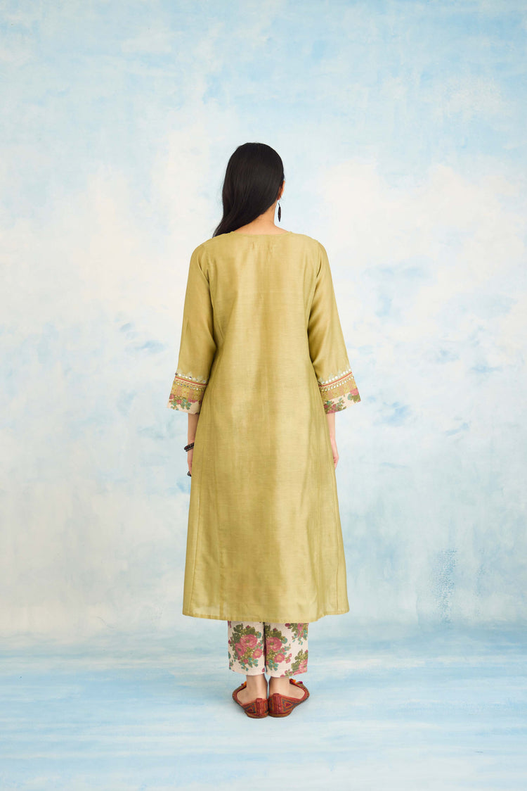 Adya Kurta Pista Green (9926363873579)