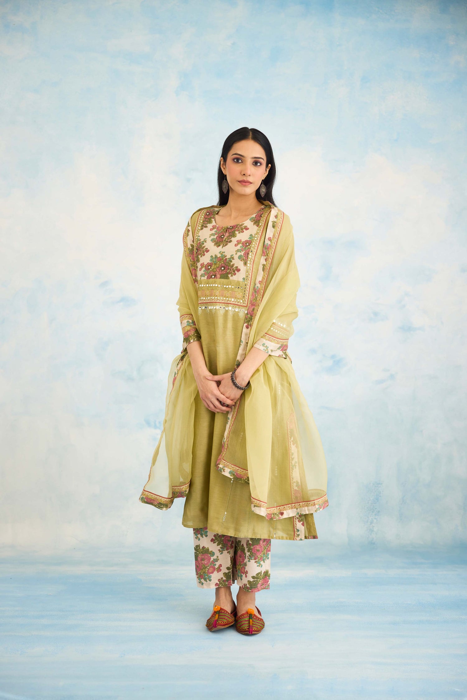 Adya Kurta Pista Green (9926363873579)