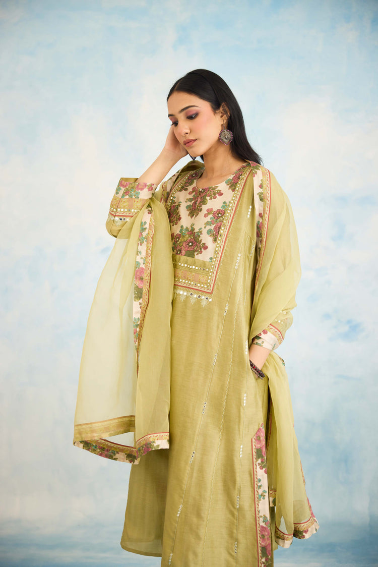 Adya Kurta Pista Green (9926363873579)