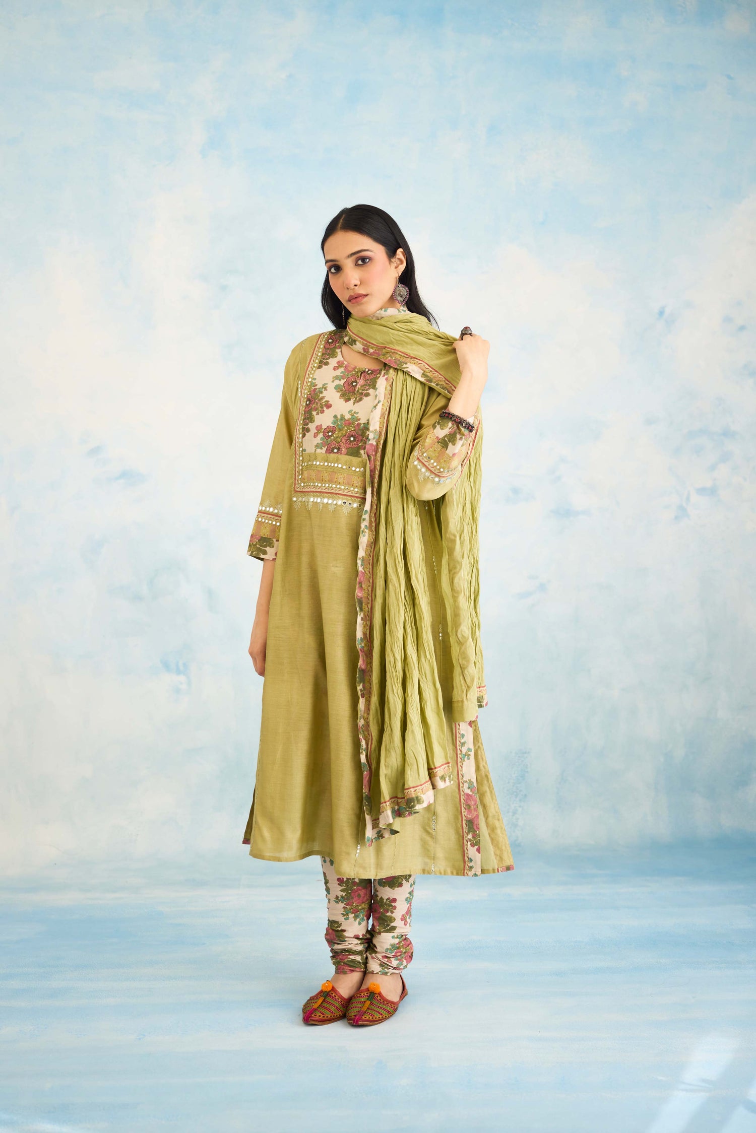 Adya Kurta Pista Green (9926363873579)