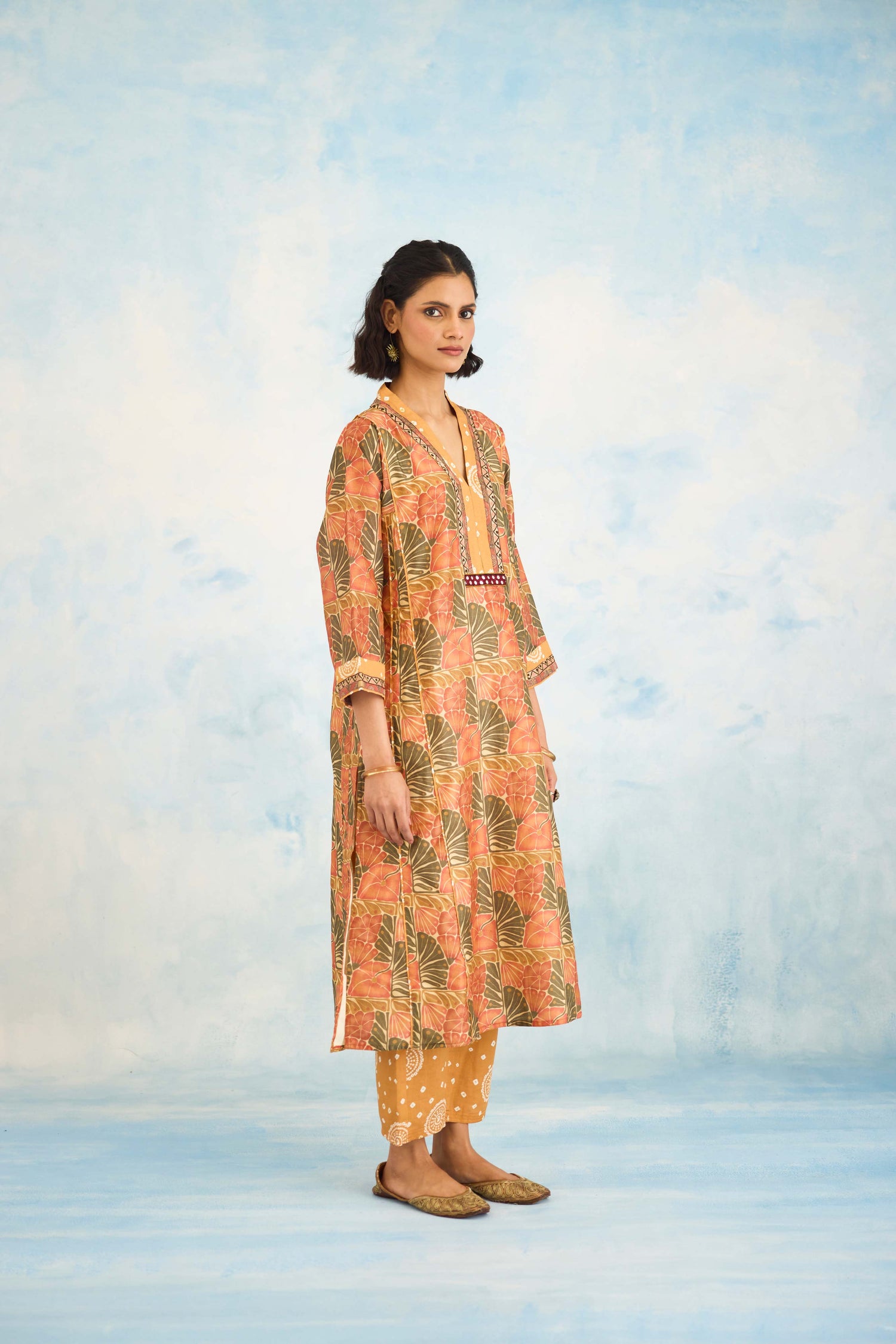 Tulsi Kurta Beige Orange (9926162972971)