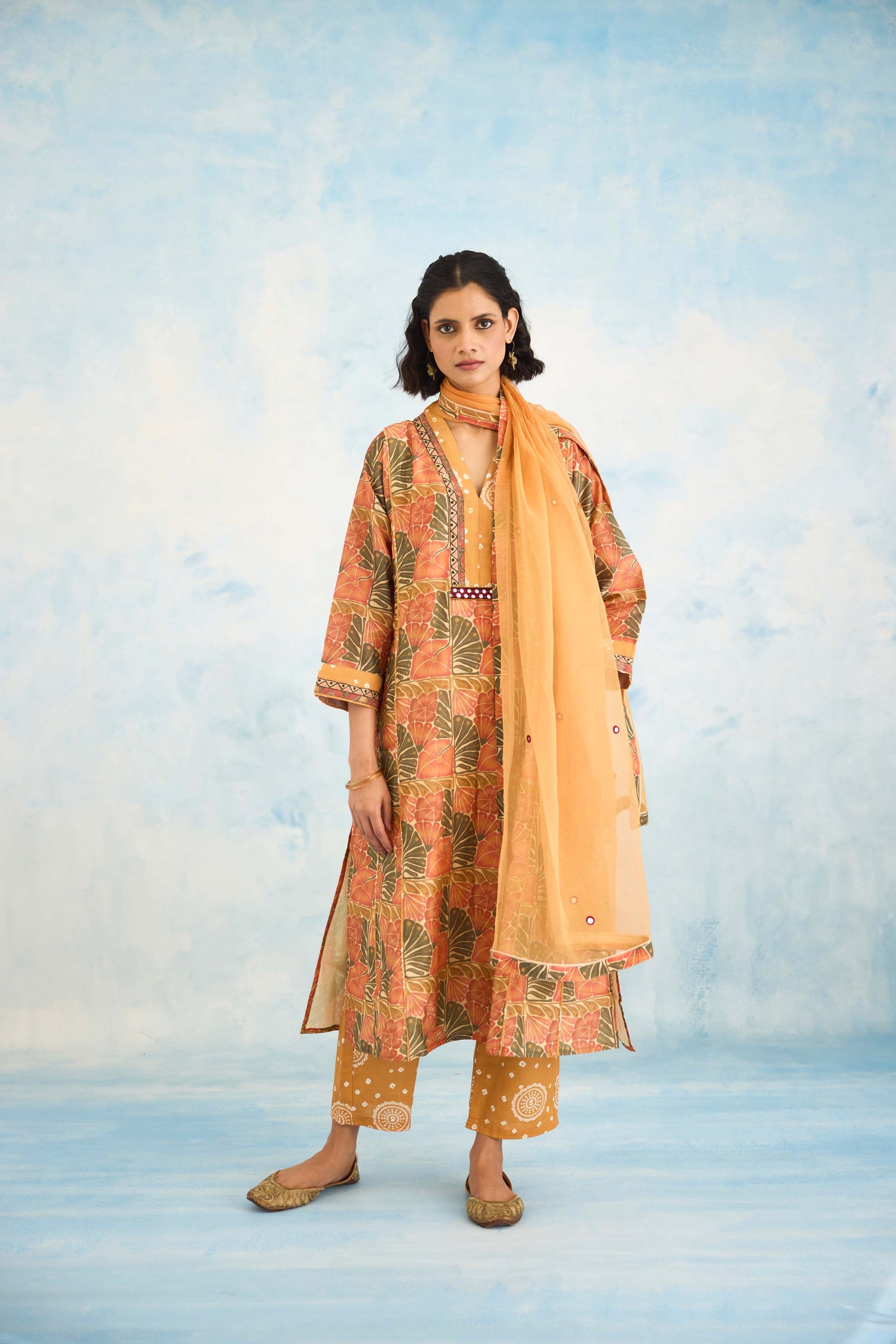 Tulsi Dupatta Light Mustard (9926167593259)