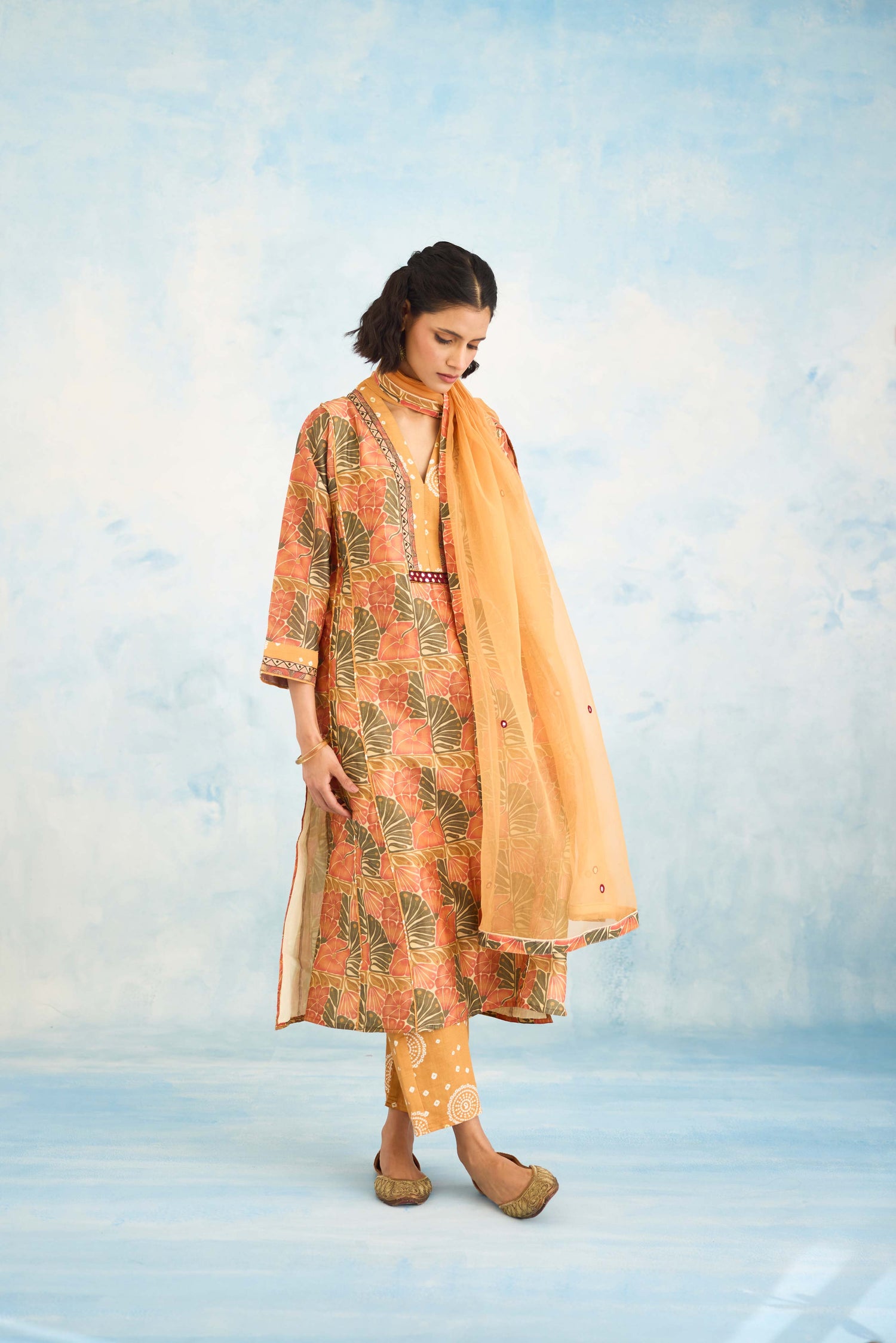 Tulsi Dupatta Light Mustard (9926167593259)