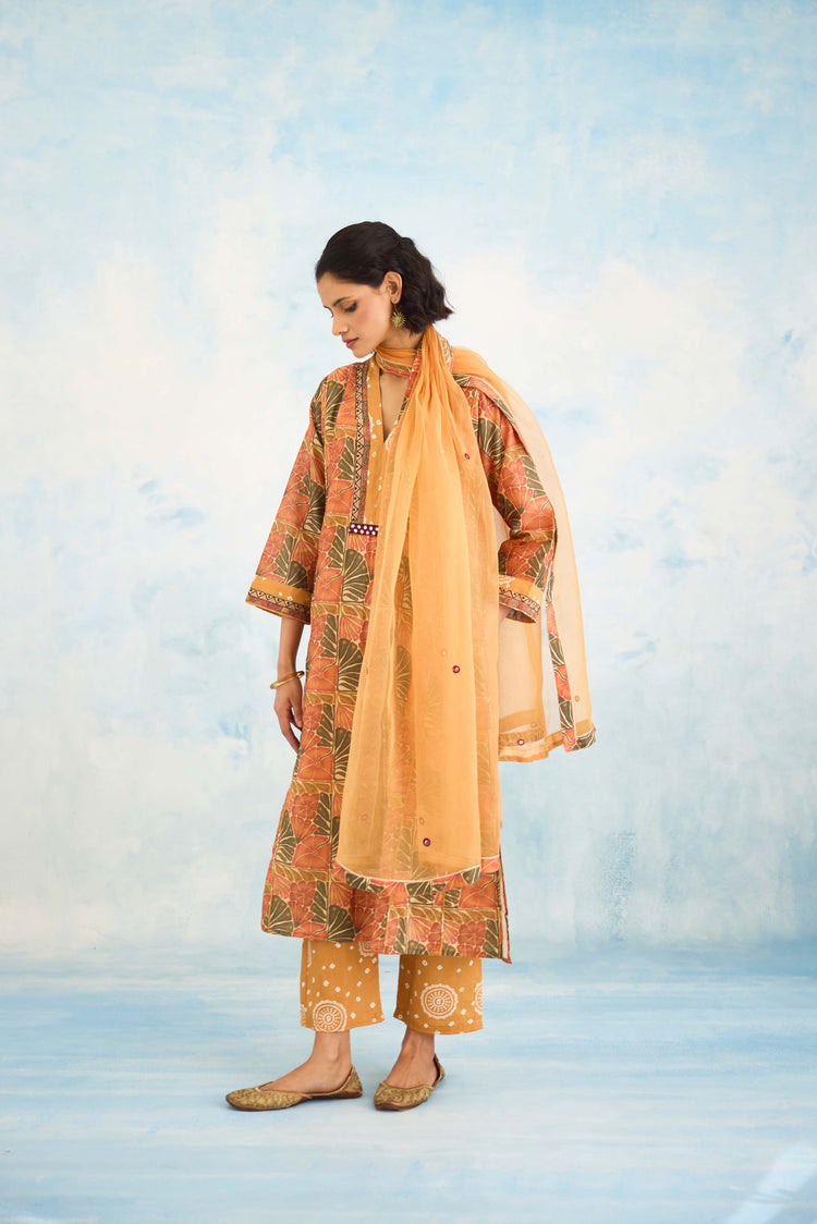 Tulsi Kurta Beige Orange (9926162972971)