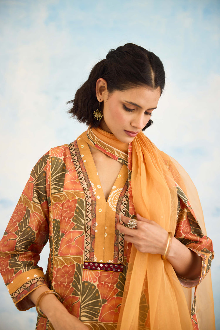 Tulsi Kurta Beige Orange (9926162972971)