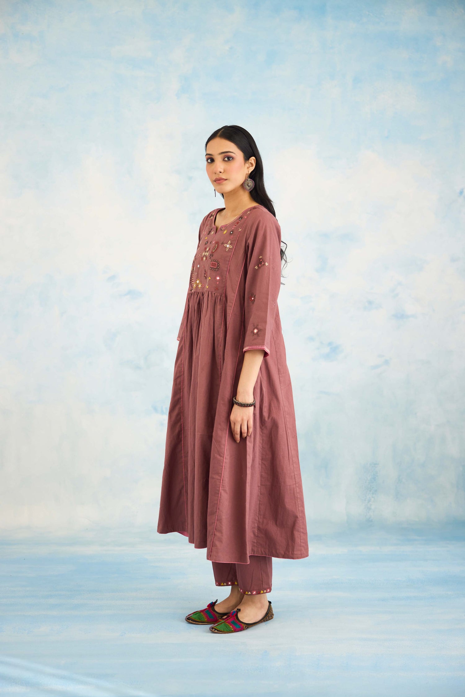 Dreamy Kurta Dull Purple (9926438813995)