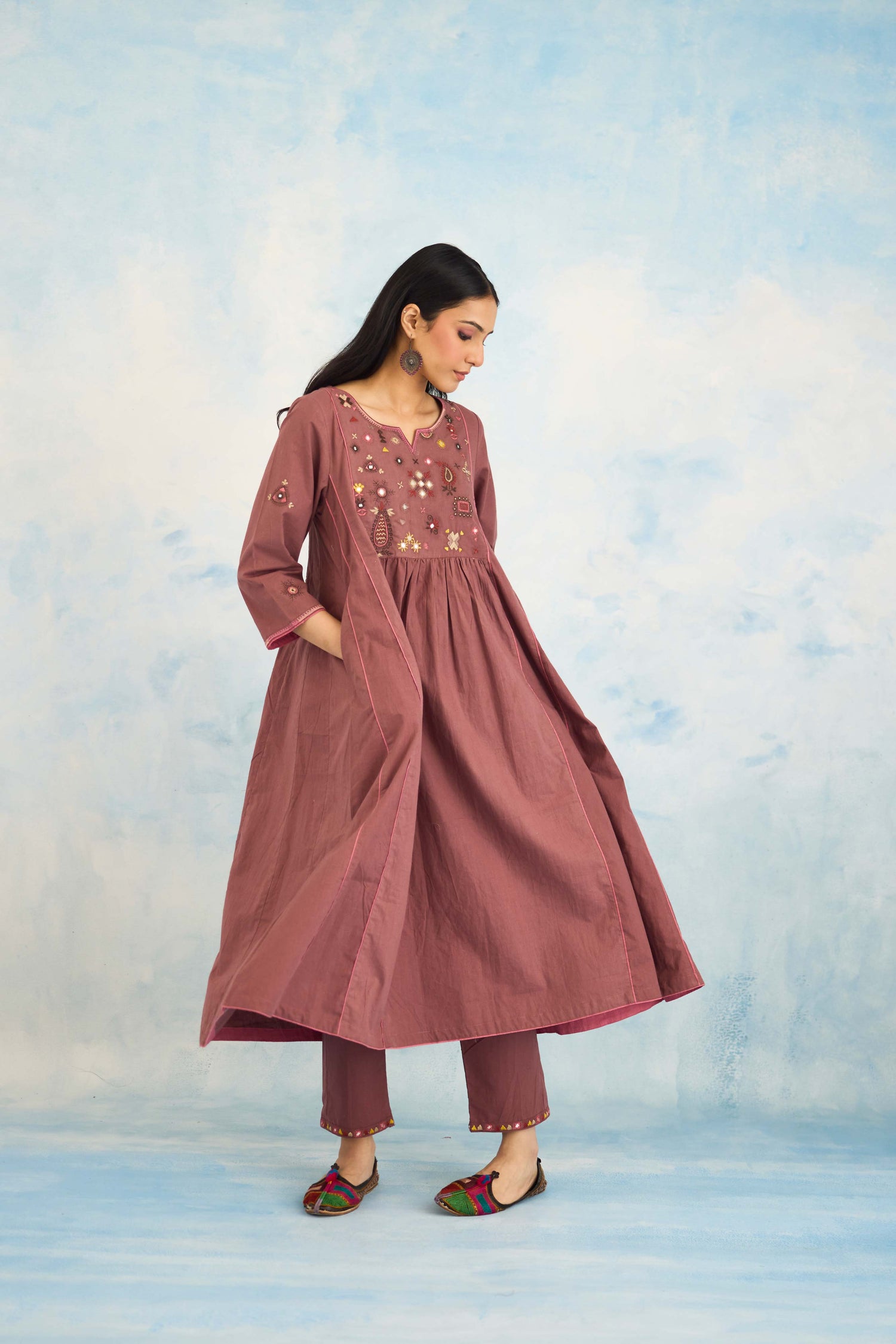 Dreamy Kurta Dull Purple (9926438813995)