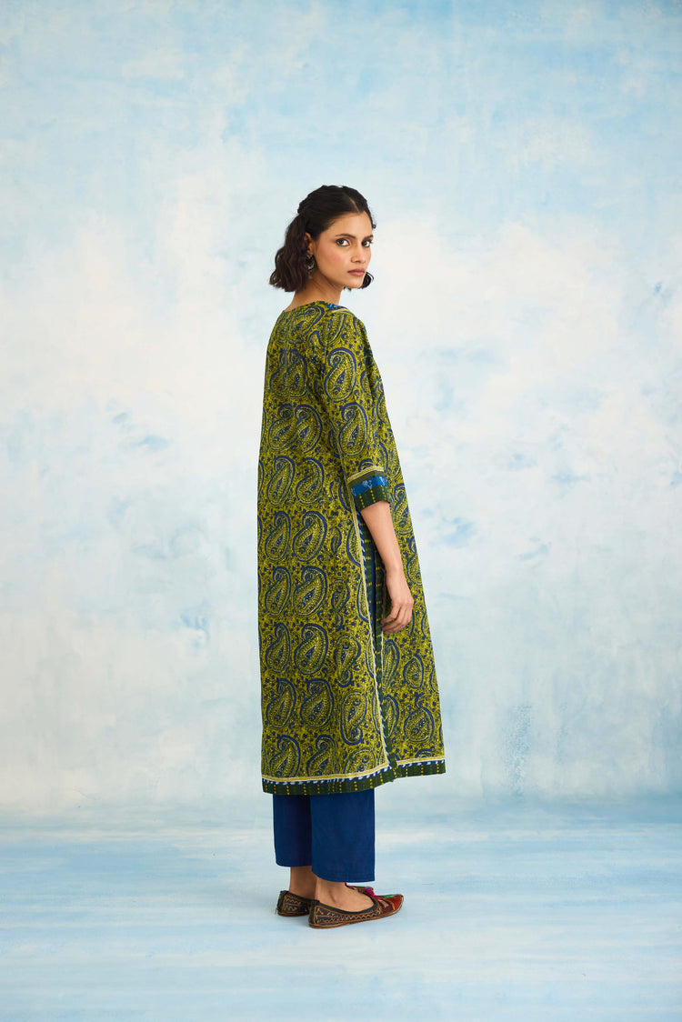 Anu Kurta Green Blue (9925589762347)