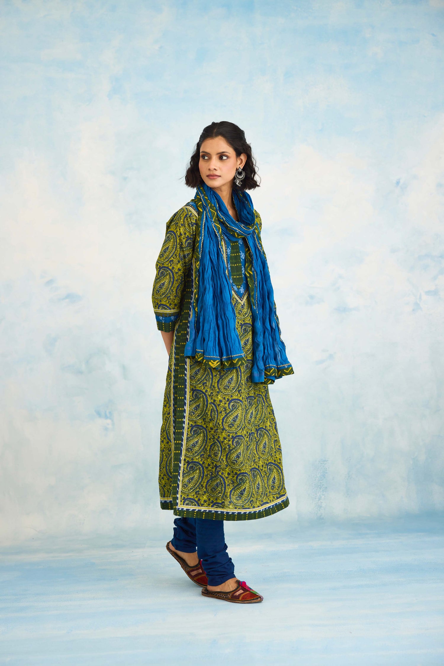 Rozana Dupatta Blue (9925606965547)