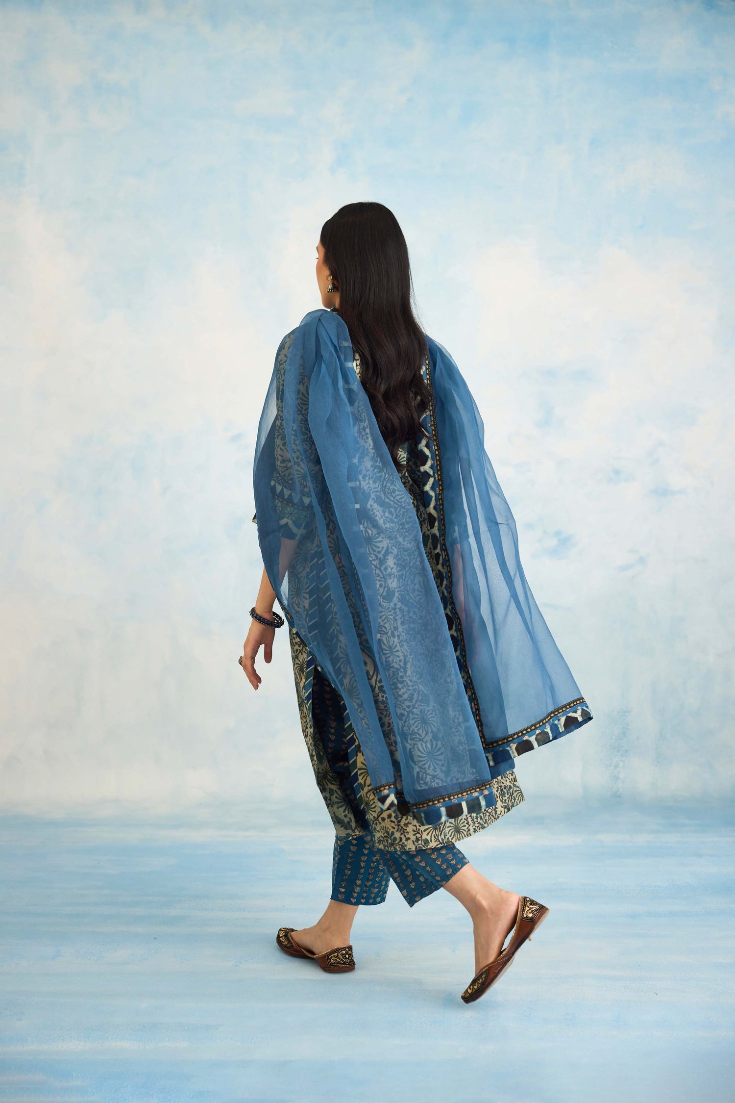 Rozana Kurta Blue (9925643272491)