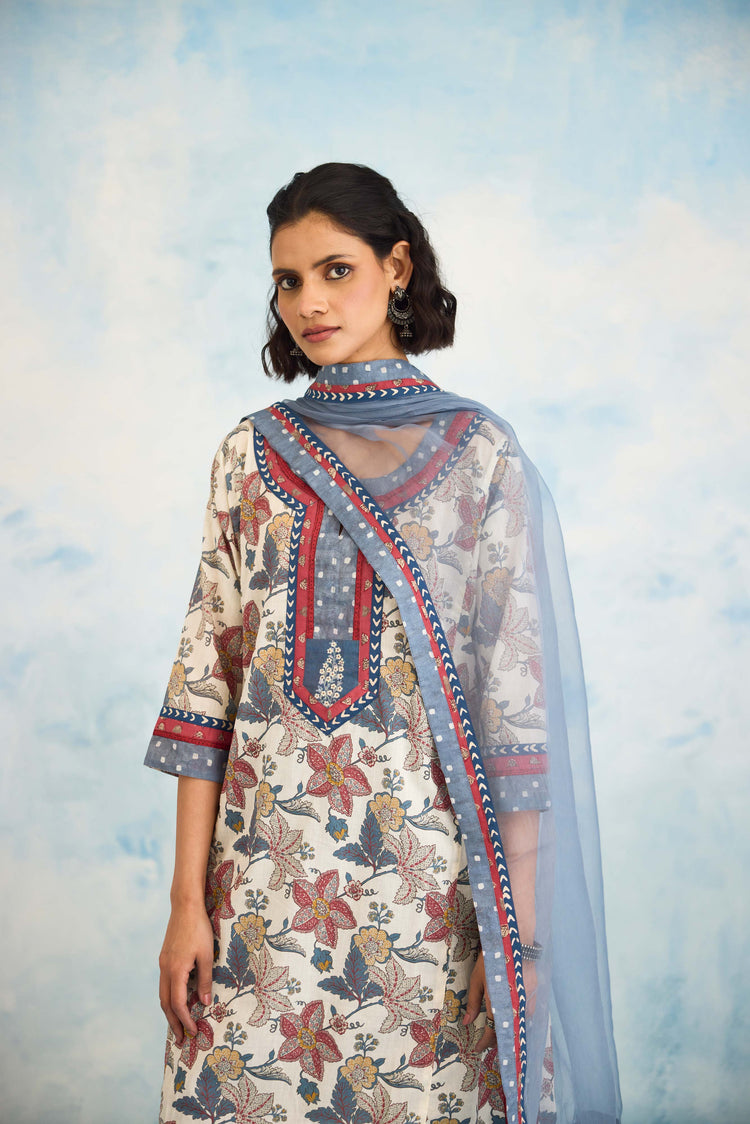 Medh Dupatta Blue Grey (9925368152363)