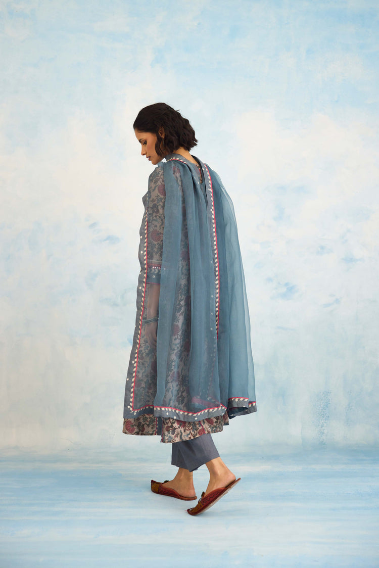 Medh Dupatta Grey (9926292635947)