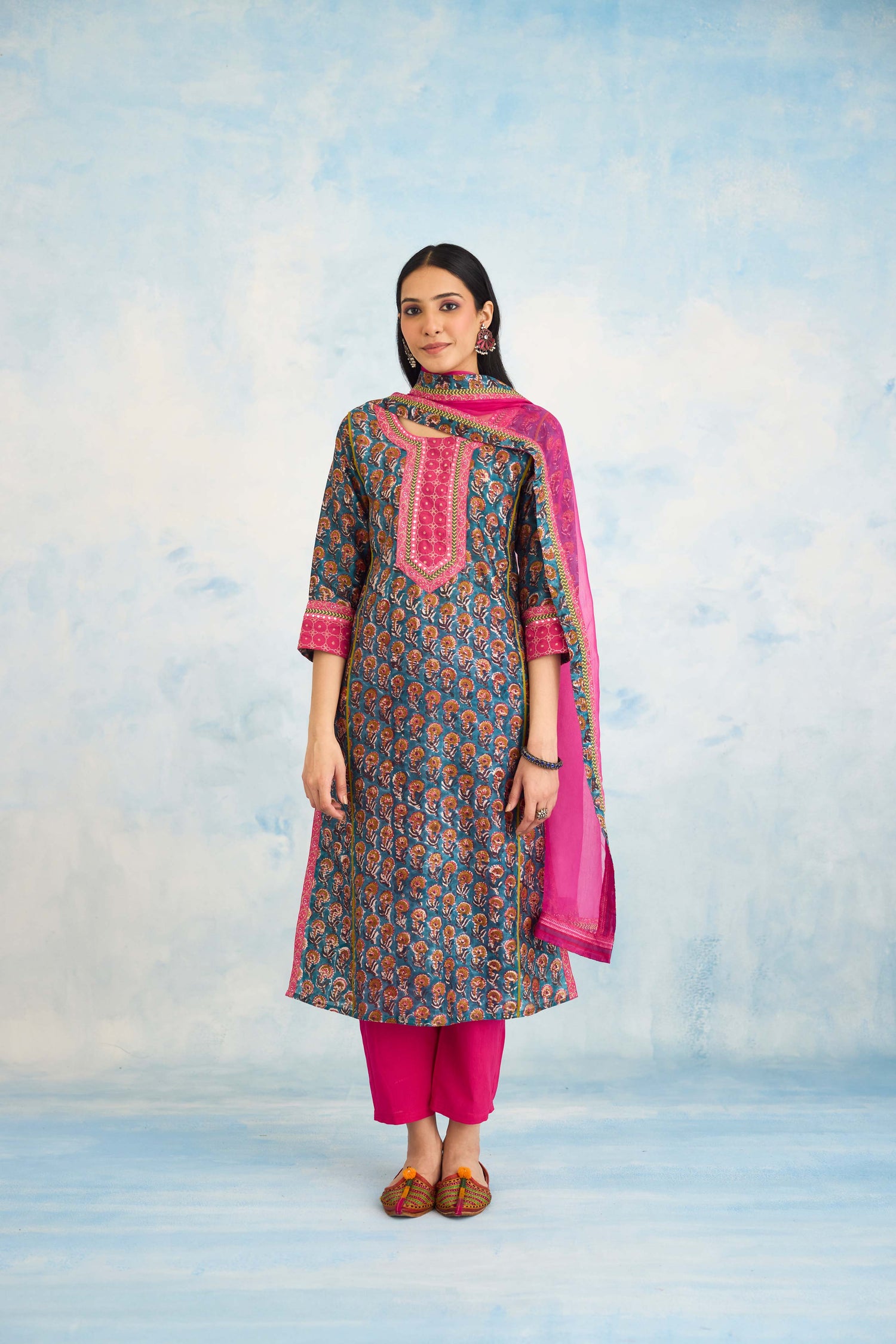 Medh Dupatta Pink (9926143181099)