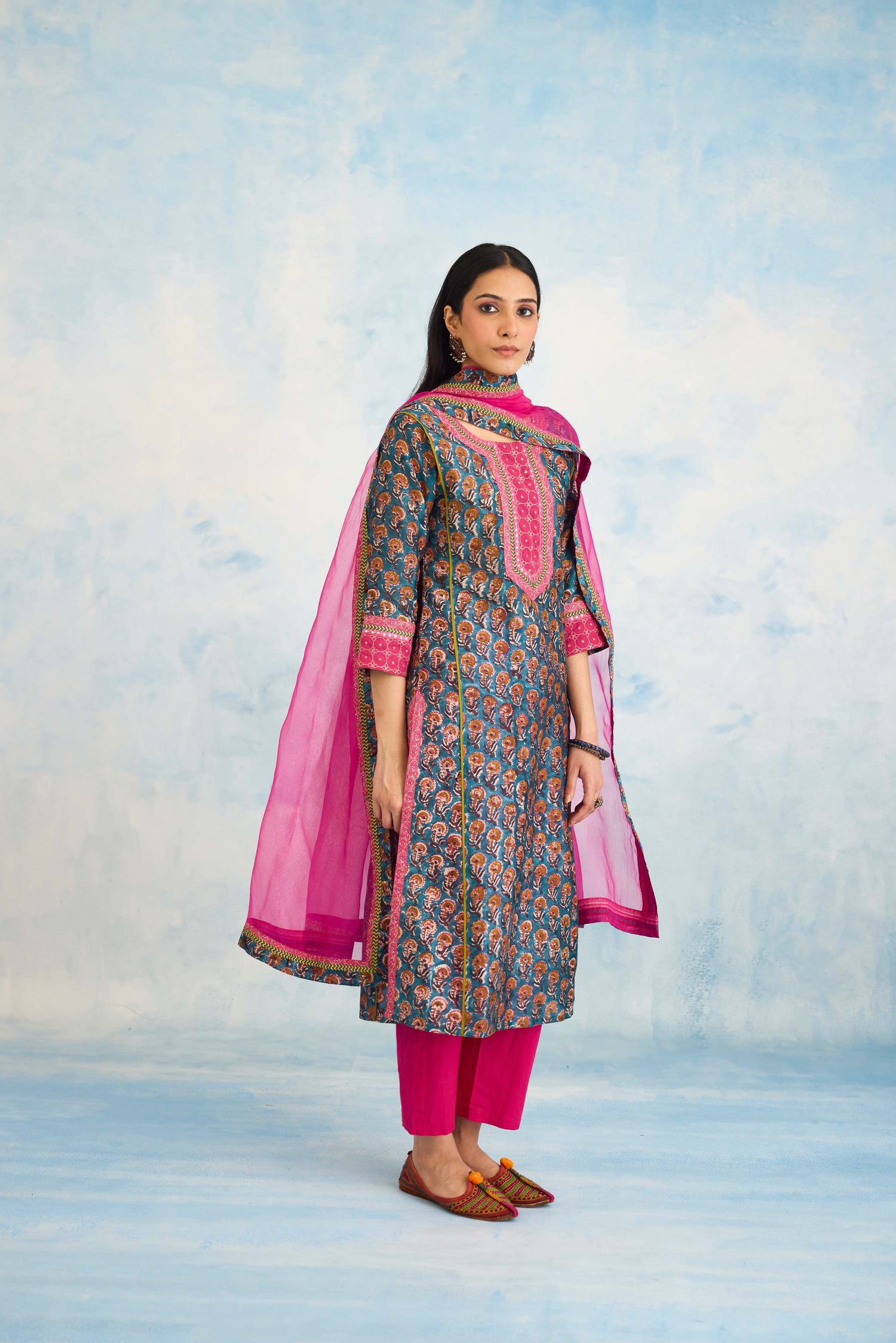 Medh Dupatta Pink (9926143181099)