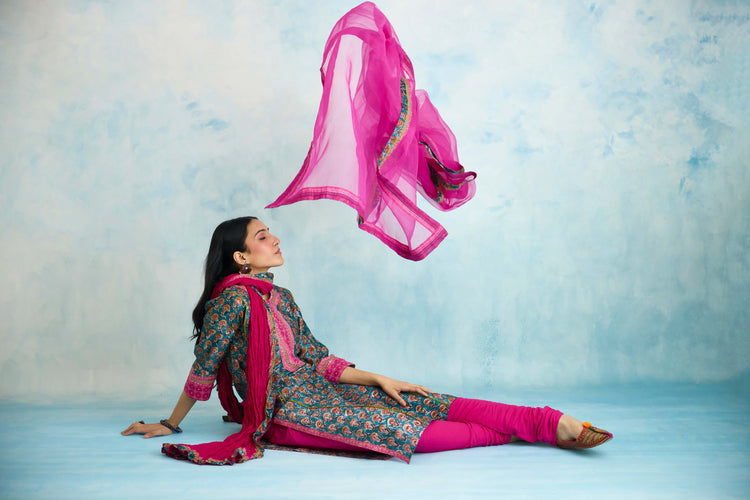 Medh Dupatta Pink (9926143181099)