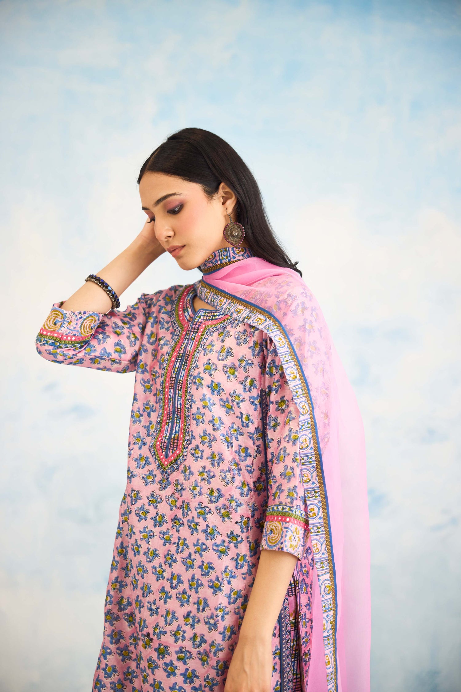 Medh Dupatta Light Pink (9925555061035)