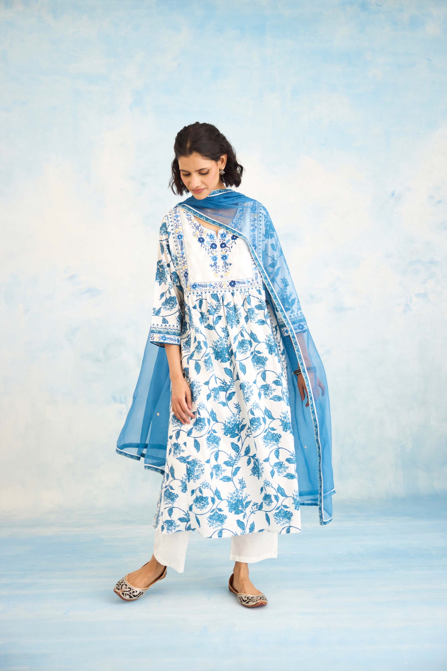 Meera Dupatta Blue (9925491523883)