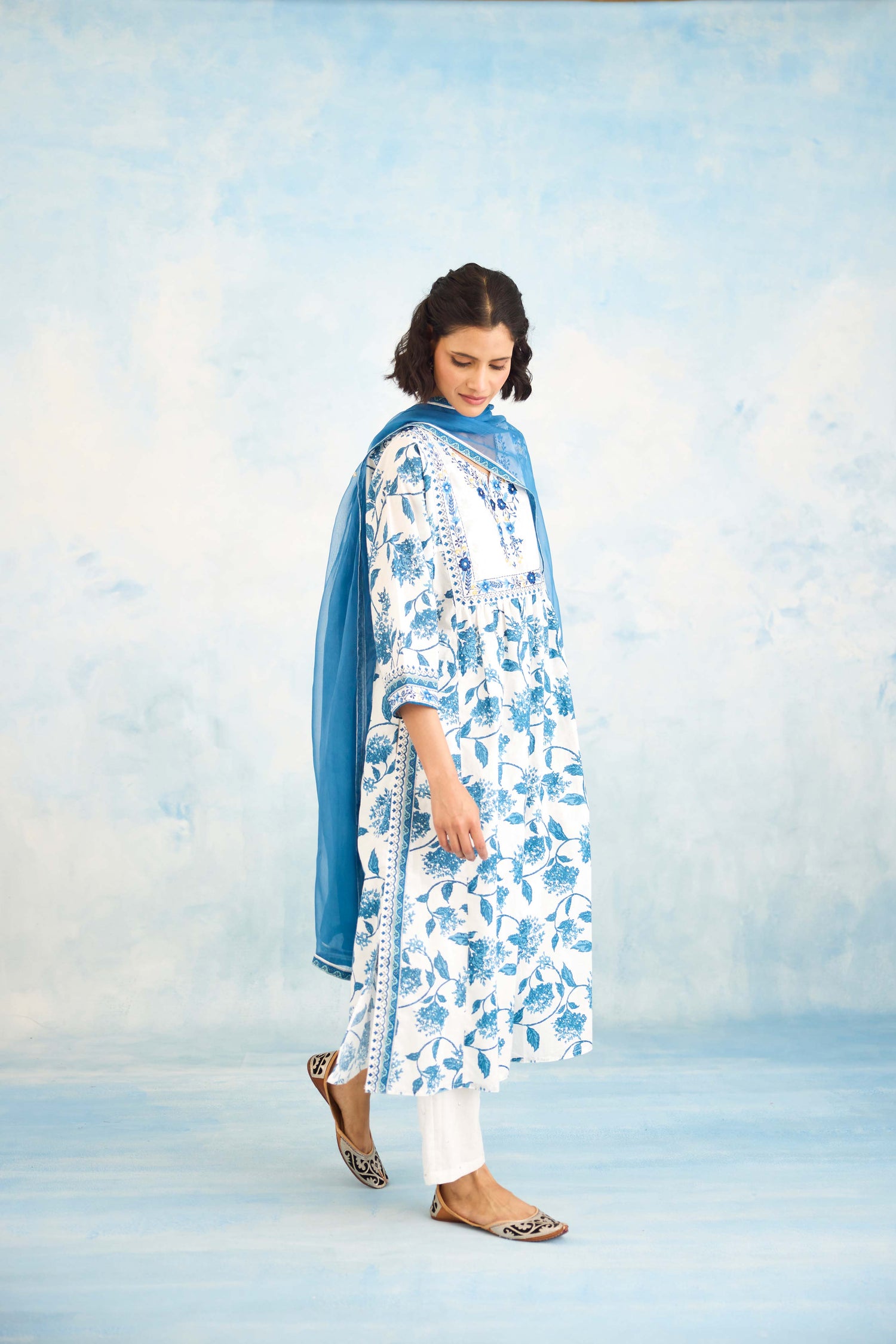 Meera Dupatta Blue (9925491523883)