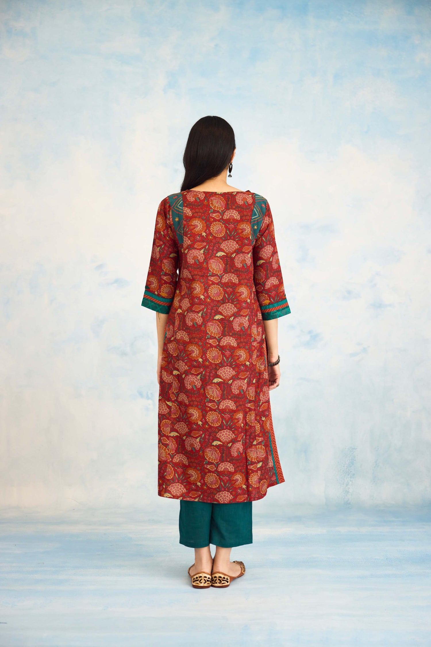 Adara Kurta Red (9924562583851)