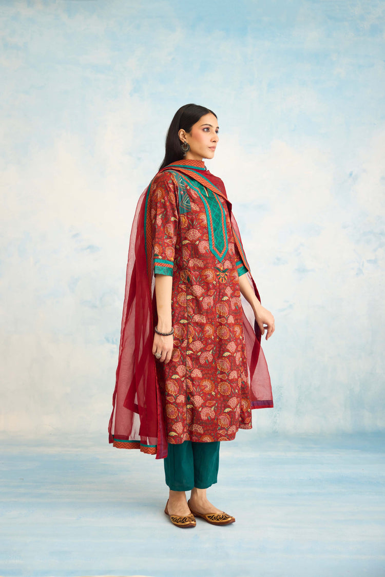 Medh Dupatta Red (9924591419691)