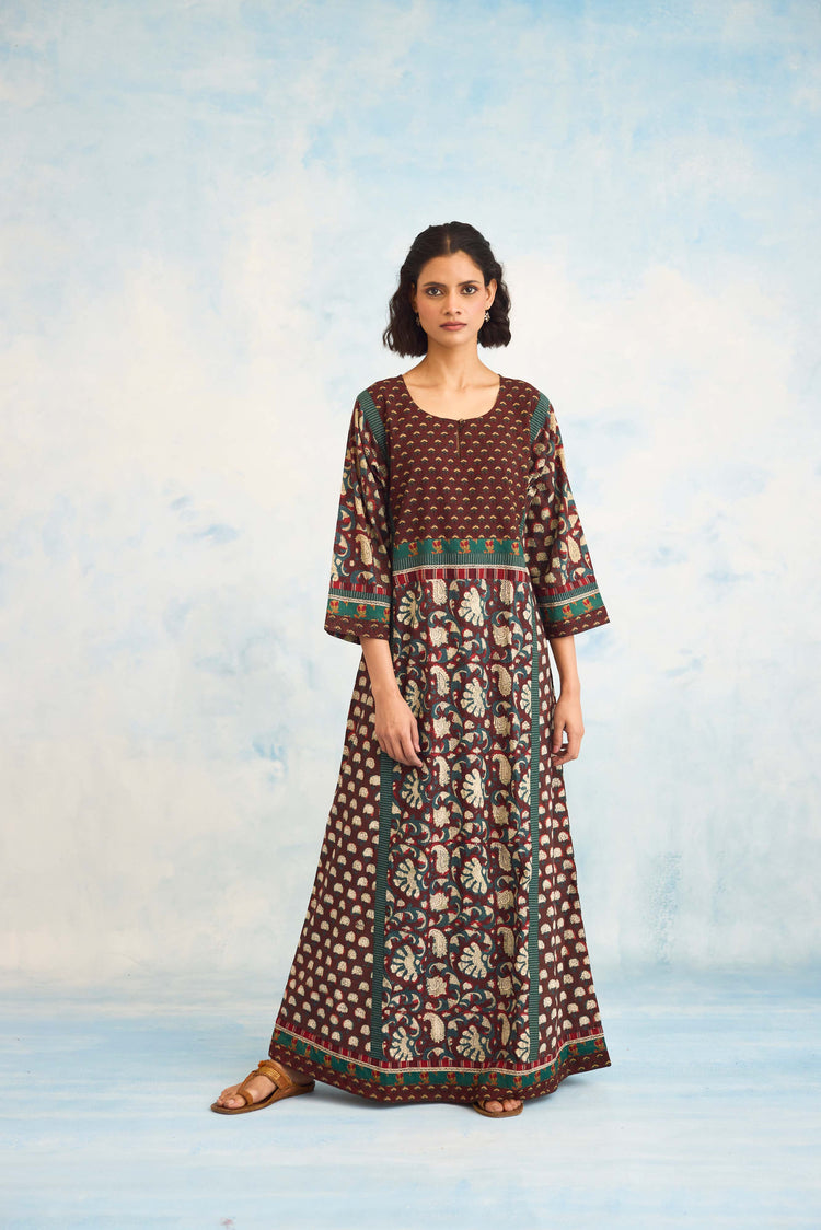 Rozana Caftan Maroon (9926601081131)