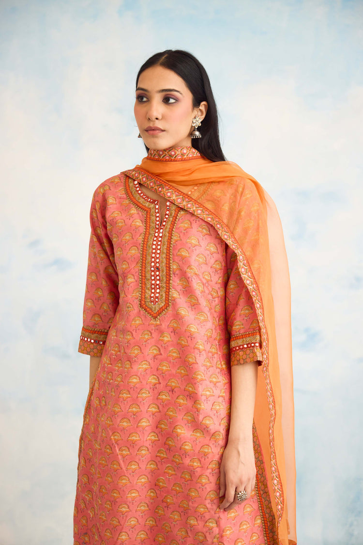 Medh Dupatta Rust (9925304877355)