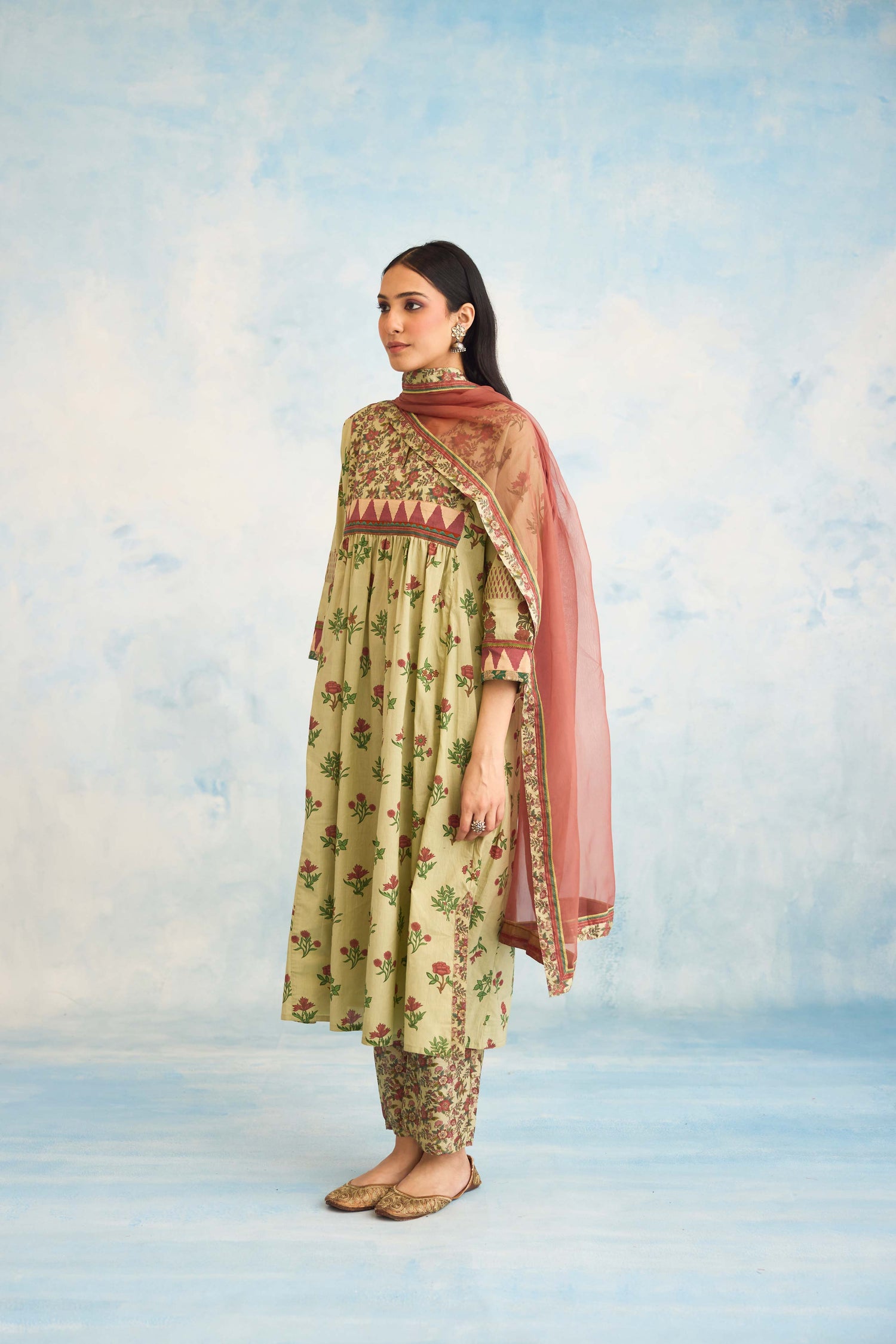 Banjara Kurta Pista Green (9926268682539)