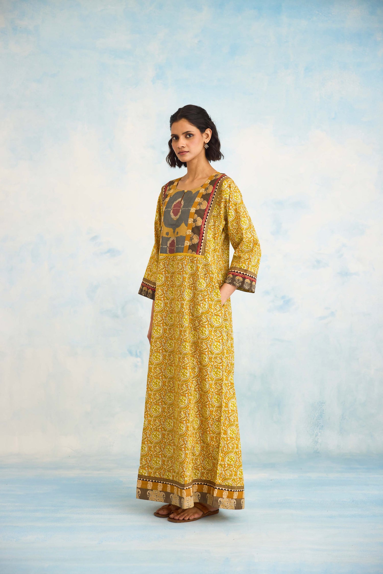 Rozana Caftan Mustard Yellow (9926600229163)