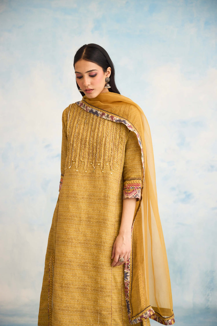 Medh Dupatta Mustard (9926109495595)