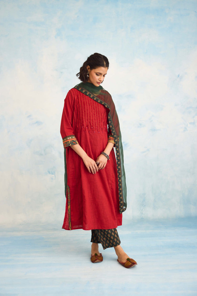 Medh Dupatta Green (9925529960747)