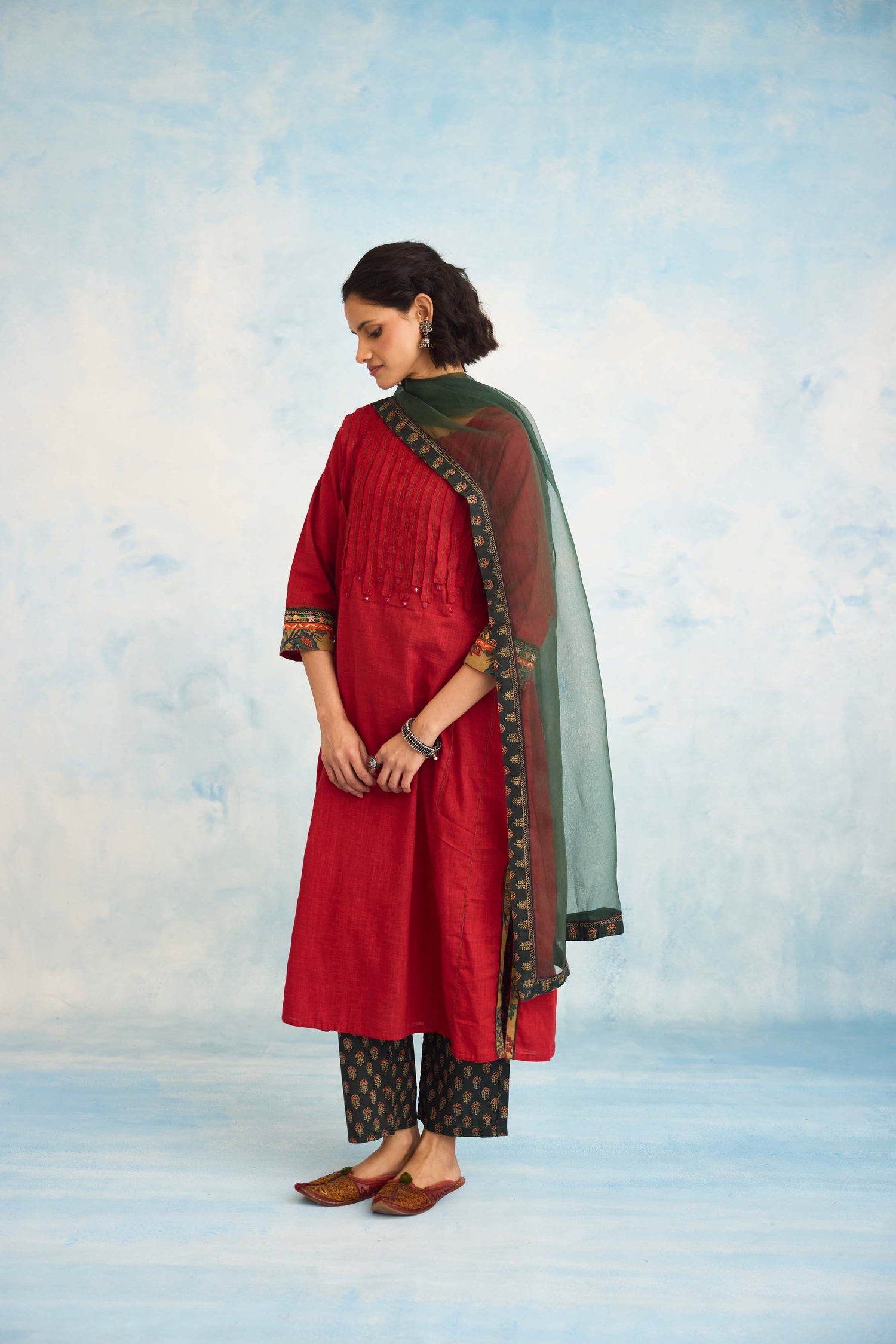 Zara Kurta Red (9925519442219)