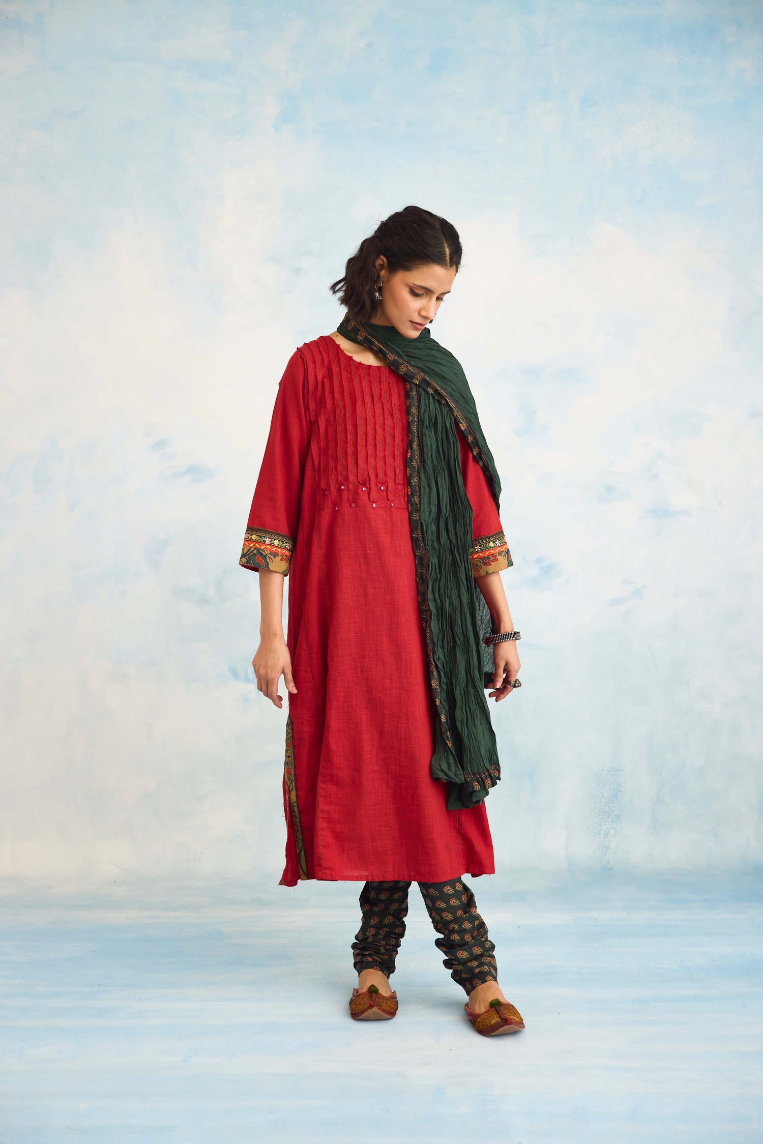 Zara Kurta Red (9925519442219)