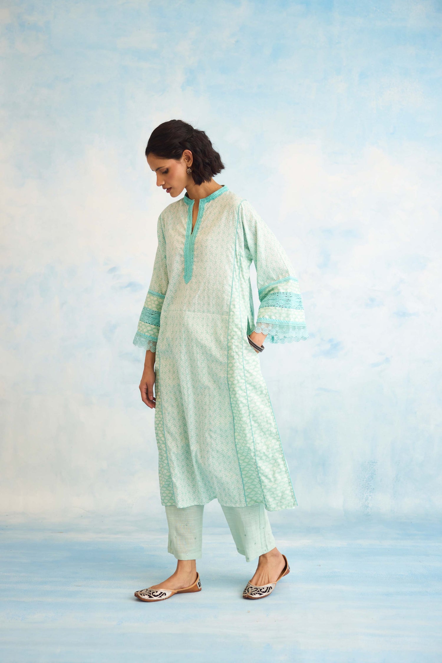 Ramya Pant Light Turquoise (9926460932395)