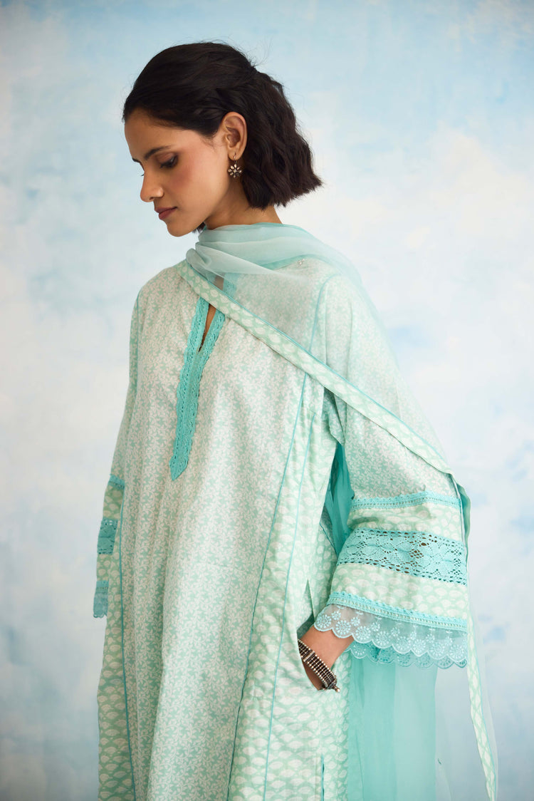 Ramya Dupatta Light Turquoise (9926462538027)