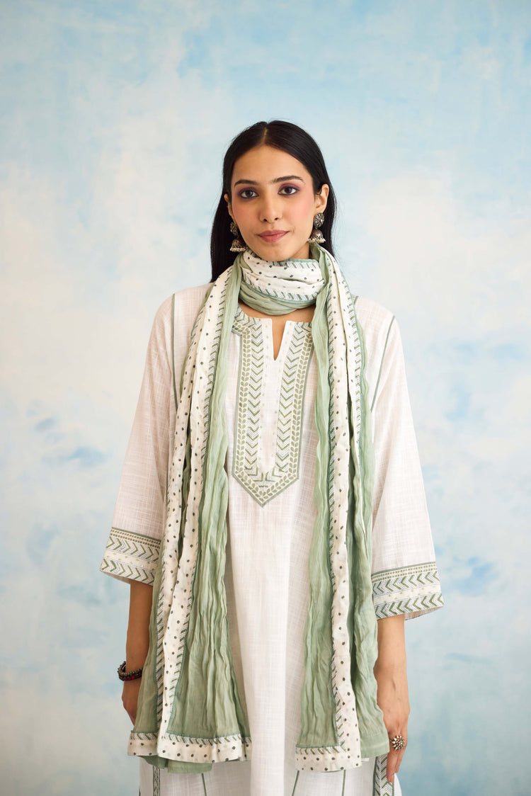 Rozana Dupatta Sea Green (9926246727979)