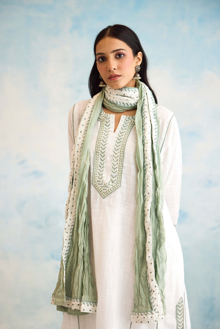 Rozana Dupatta Sea Green (9926246727979)