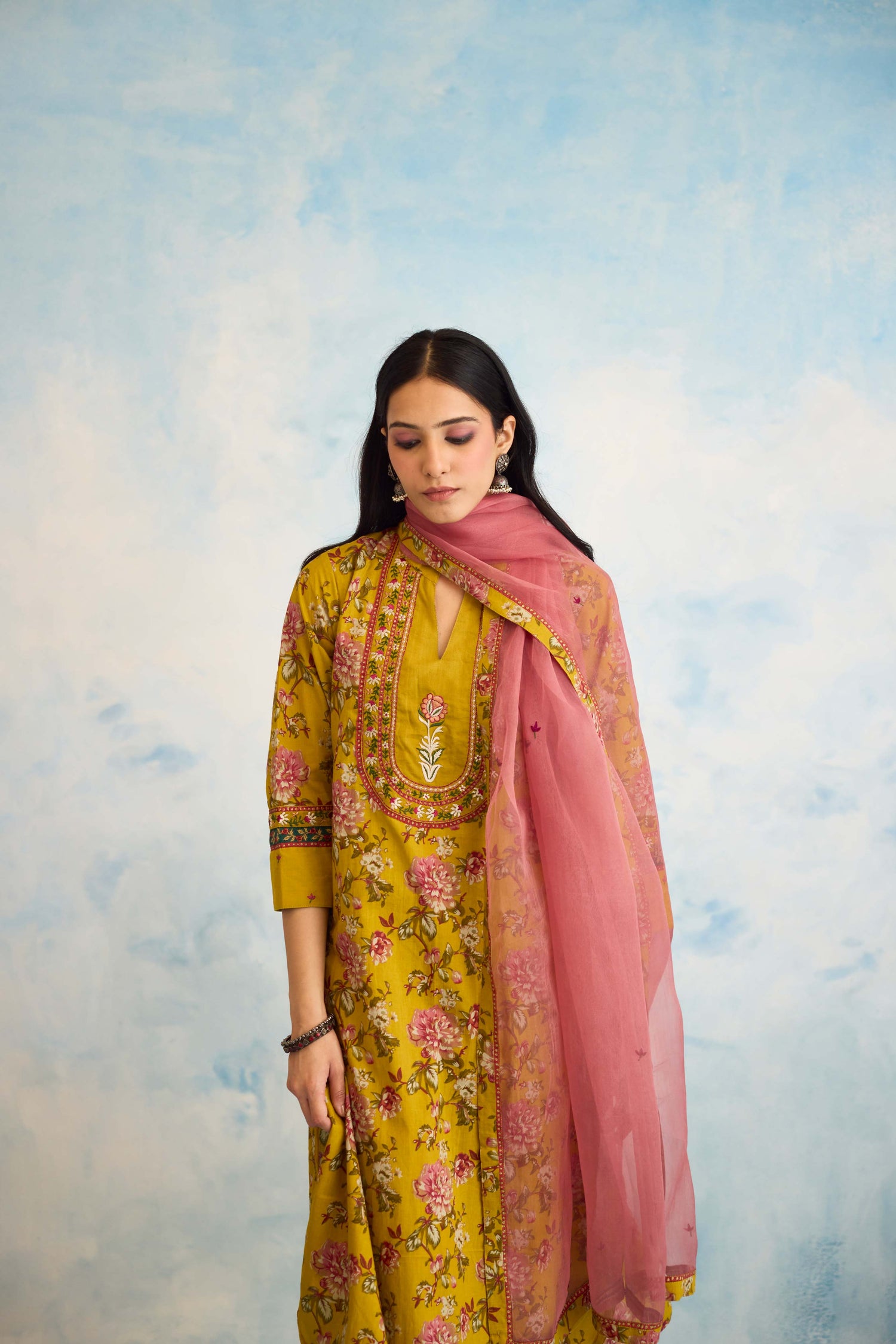 Meher Dupatta Blush Pink (9926437994795)