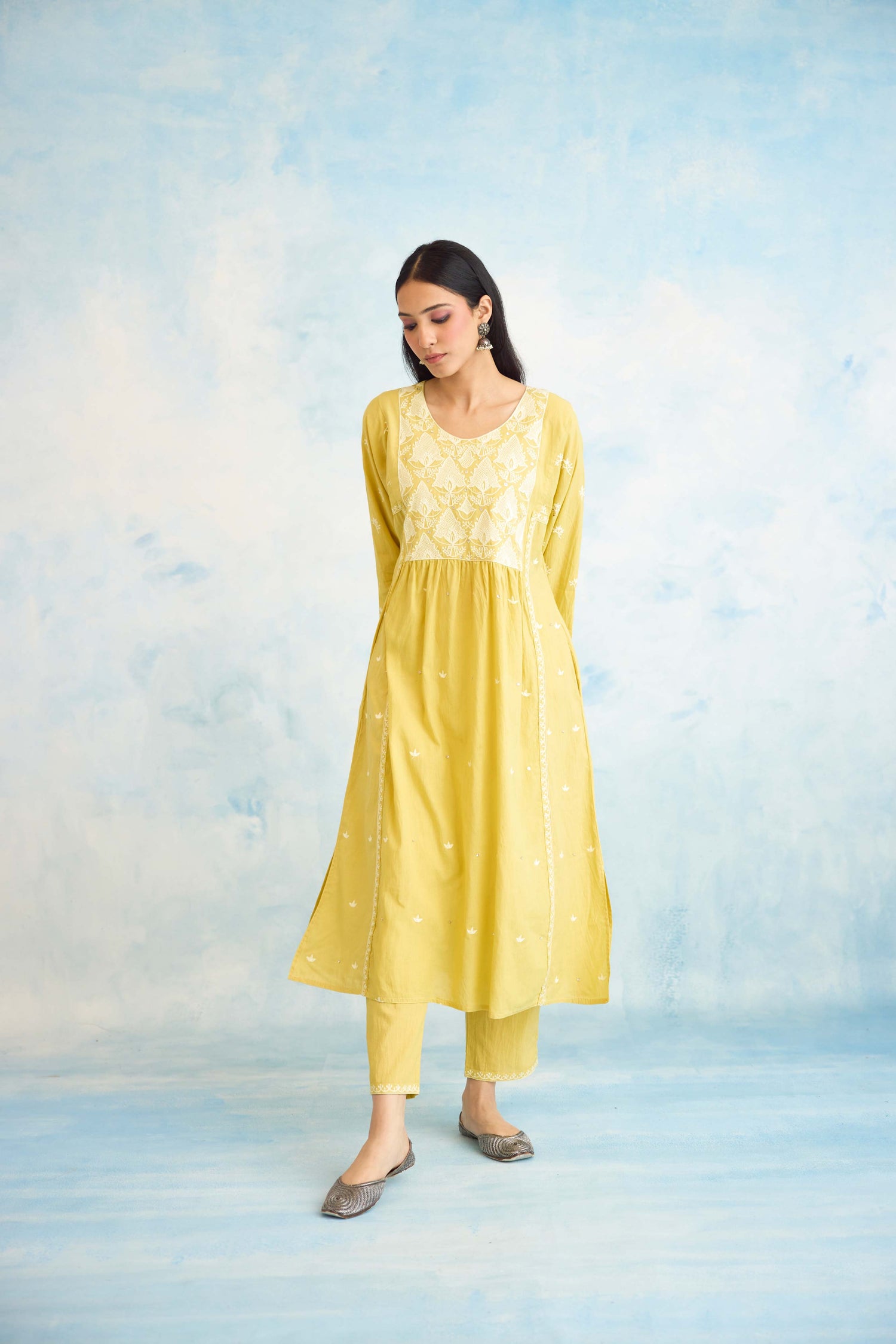 Meera Kurta Yellow (9926446317867)