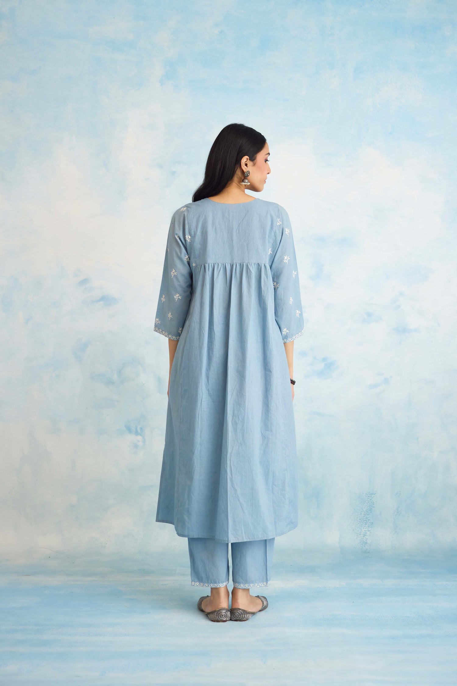 Meera Kurta Light Blue (9926444876075)