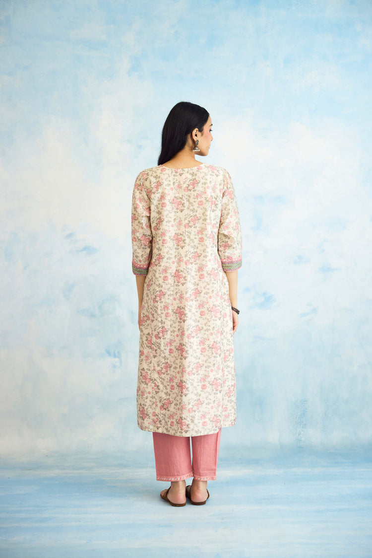 Dienne Kurta Cream Blush Pink (9926172606763)