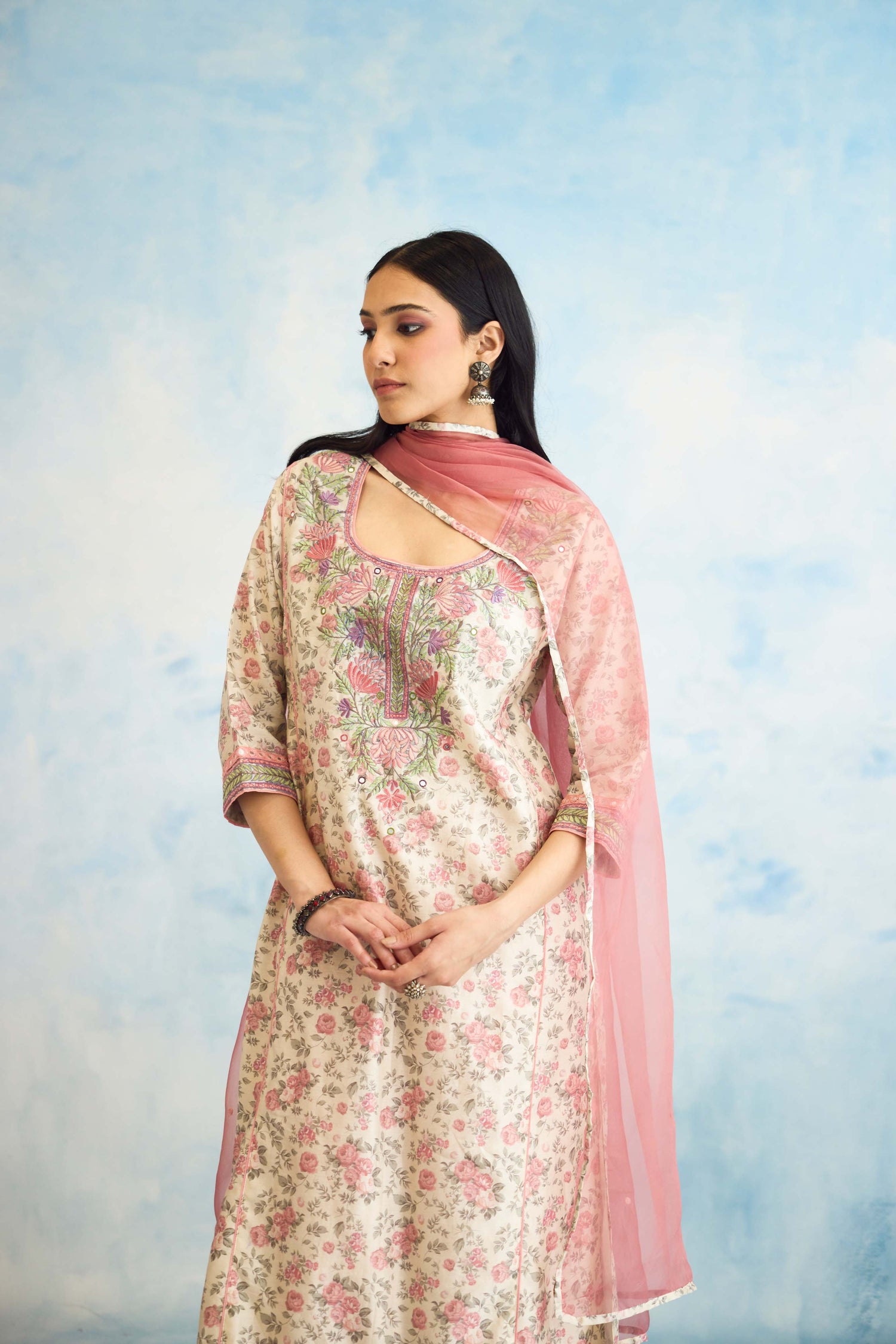 Dienne Dupatta Blush Pink (9926175392043)