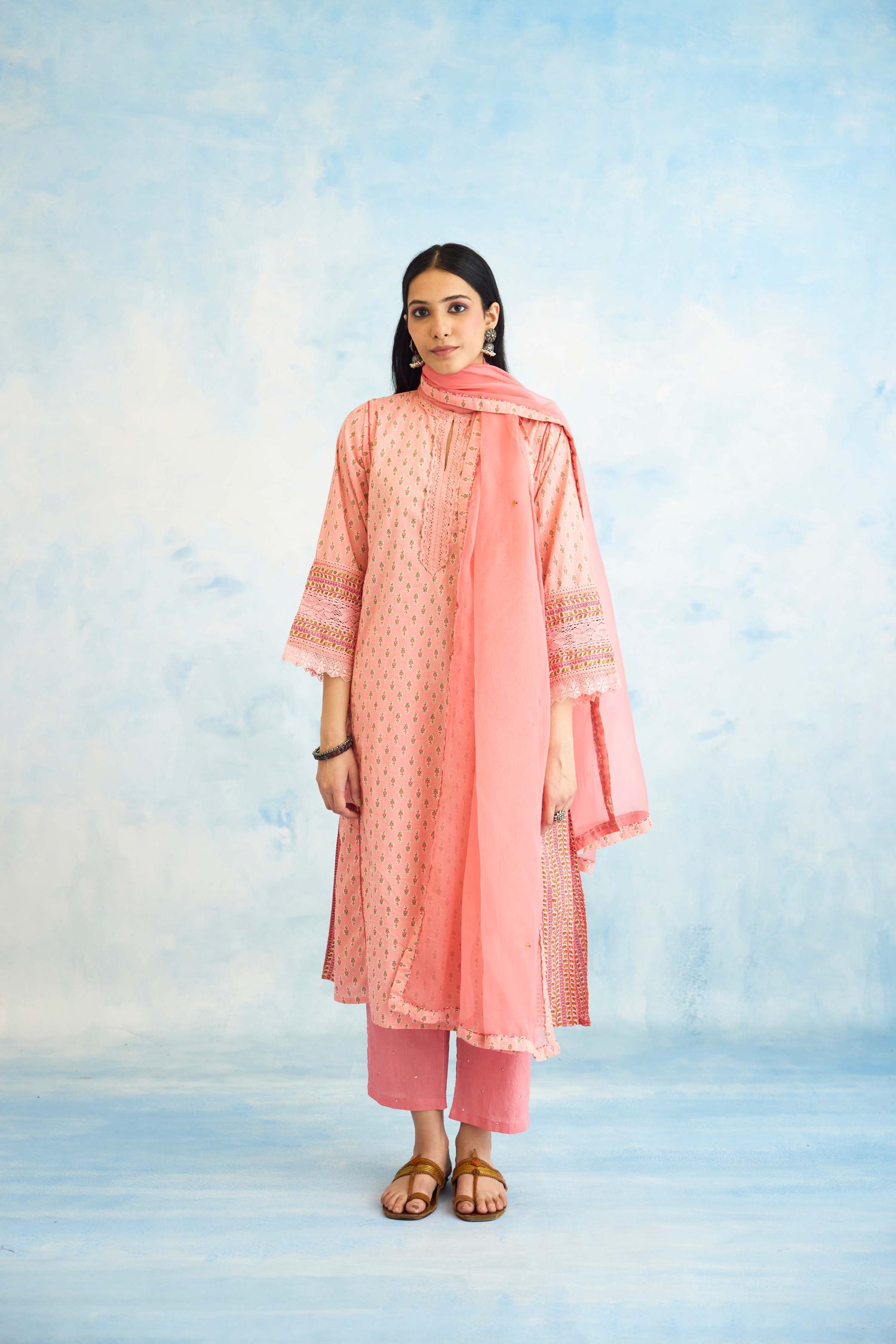 Tulsi Kurta Peach (9926459130155)