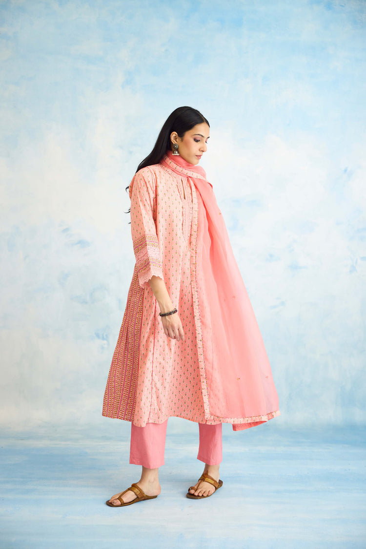 Tulsi  Dupatta Light Peach (9926460014891)